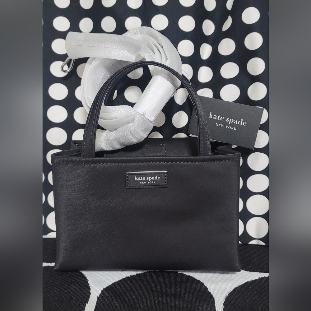 Kate Spade Sam Icon Ksnyl Mini Tote KL193 Blk NWT - Picture 5 of 13